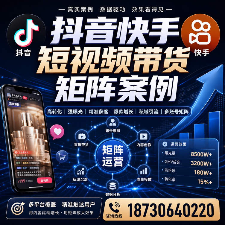 马鞍山短视频带货团队多平台矩阵自动分发案例